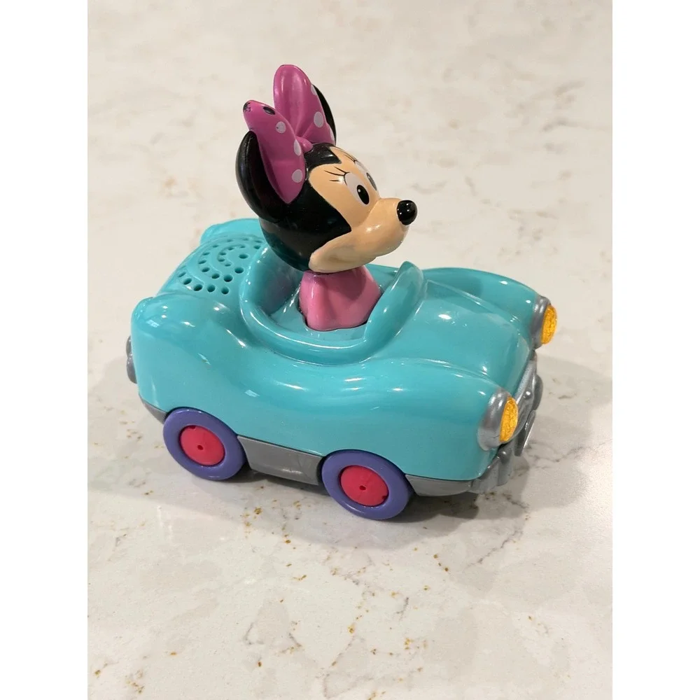 VTech Go! Go! Smart Wheels Disney Minnie Mouse Convertible Teal Pink Toy Car